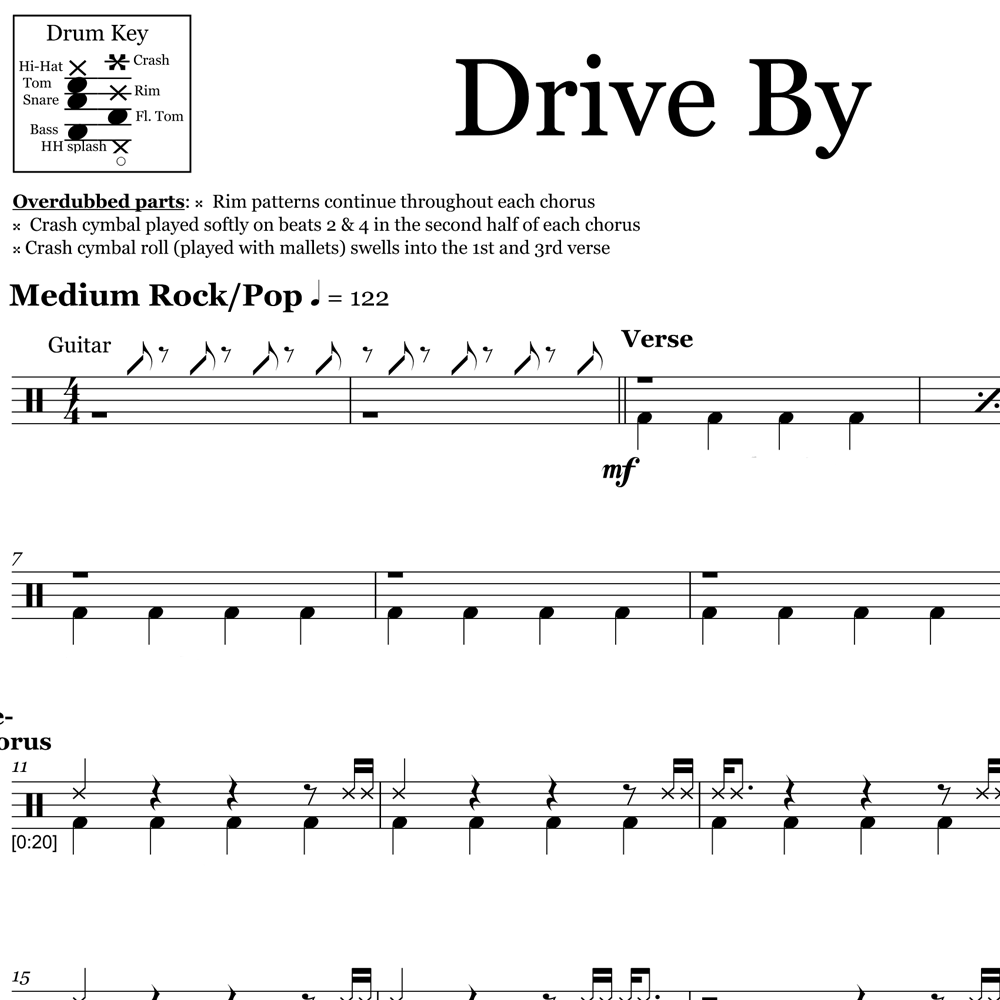 How To Save A Life Drum Notes