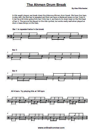 Ahmen Drum Break - Breakdown Ahmen Drum Break - Breakdown