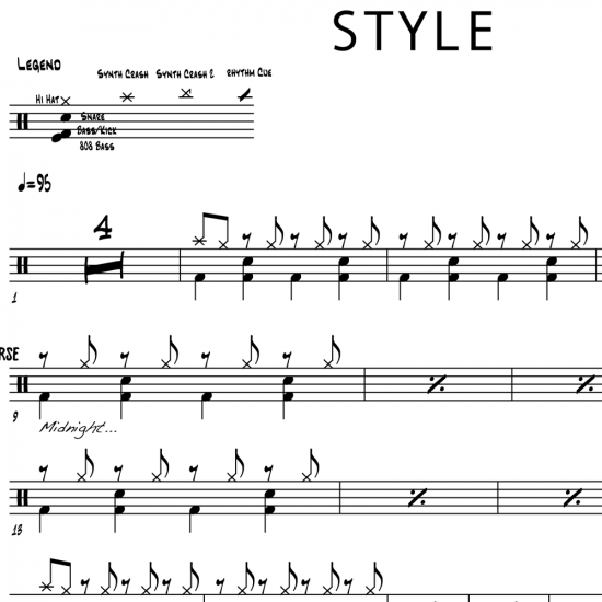 Free Drum Sheet Music Shake Me