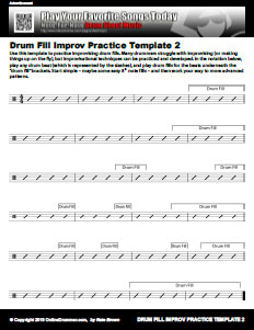Drum Fill Improv Template 2 Drum Fill Improv Template 2