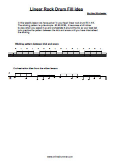 Cool Linear Rock Drum Fill - PDF Cool Linear Rock Drum Fill - PDF