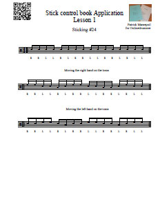 Stick Control Book Applications - Lesson 1 Stick Control Book Applications - Lesson 1