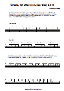 Cool & Simple Linear Beat & Fill - PDF Cool & Simple Linear Beat & Fill - PDF