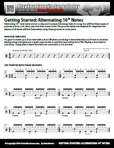 Getting Started: Alternating 16th Note Beats Getting Started: Alternating 16th Note Beats
