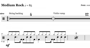 Bitter Sweet Symphony The Verve Drum Sheet Music Onlinedrummer Com