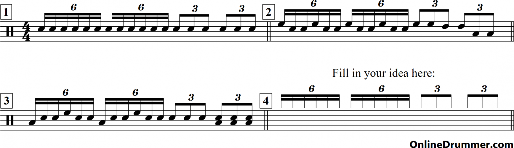 Drum Fill 13 6 to 3