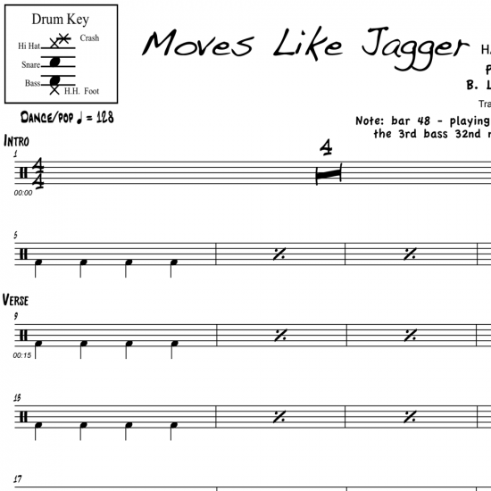 maroon 5 animals sheet music