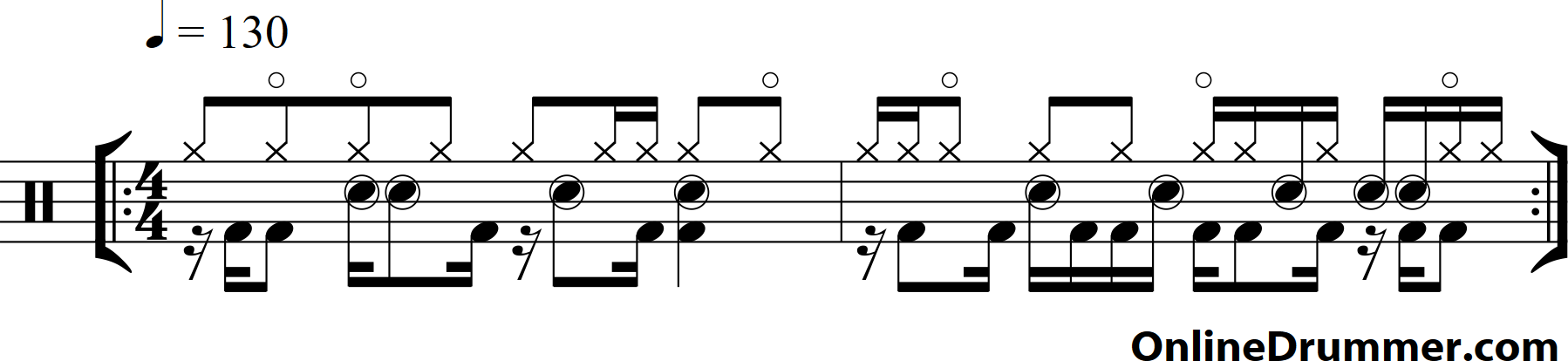 basic drum beats rock