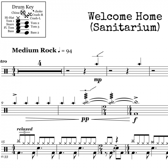 Welcome Home (Sanitarium) - Metallica