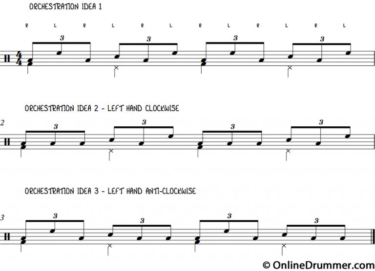 Rock, Pop Triplet Drum Beat On The Toms For Beginners