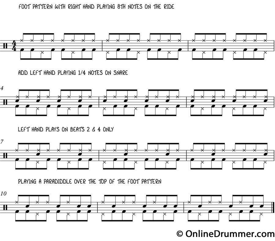 Fun Polyrhythmic Independence Exercise 3 over 4