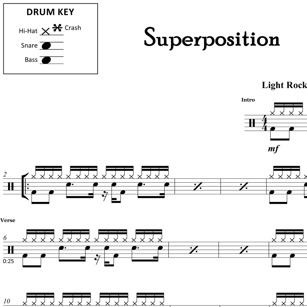 Superposition Young The Giant Drum Sheet Music
