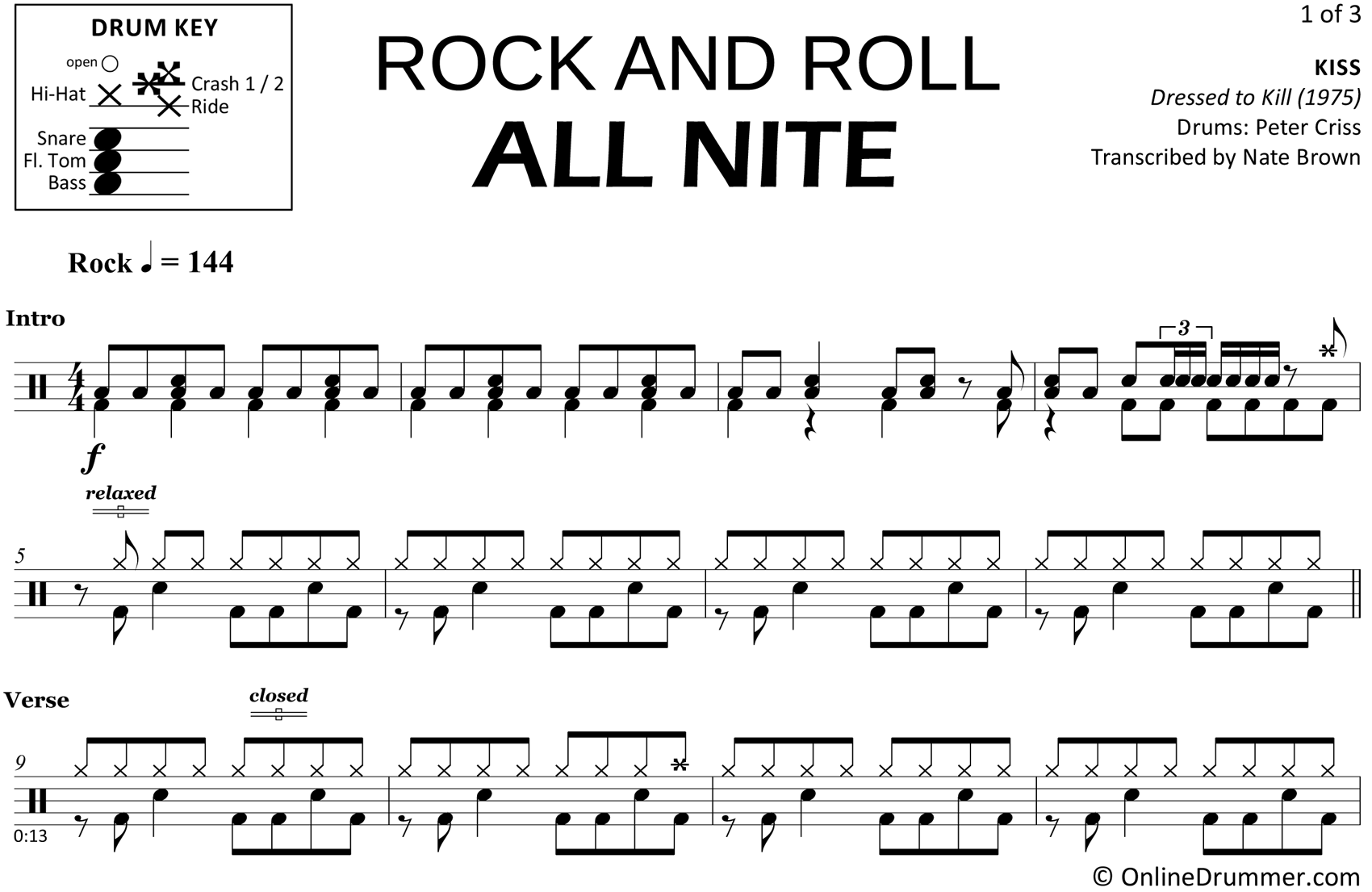 Rolling минус. Kiss Rock and Roll all Nite. Drum транскрипция. Rock and Roll (песня). We will Rock you барабаны.