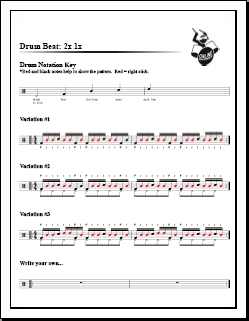 2x 1x Drum Lesson – Hand Pattern Idea 2x 1x Drum Lesson – Hand Pattern Idea