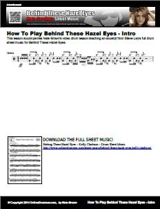 Intro For Behind These Hazel Eyes - Lesson Accompaniment Intro For Behind These Hazel Eyes - Lesson Accompaniment