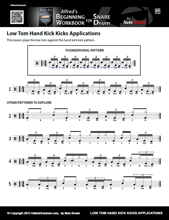 Low Tomming The Hand Kick Kick - Sheet Music Low Tomming The Hand Kick Kick - Sheet Music
