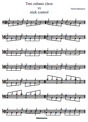 Stick Control vs Tres Cubano Clave Stick Control vs Tres Cubano Clave