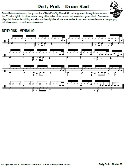 Dirty Pink - Sheet Music Dirty Pink - Sheet Music
