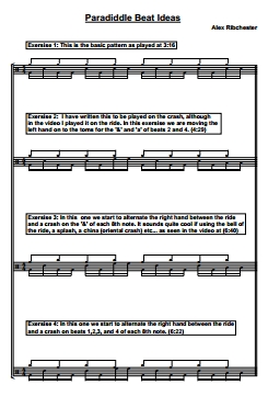 Fun With Paradiddles - Sheet Music Fun With Paradiddles - Sheet Music