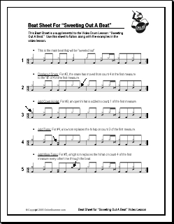 Sweeting Out A Beat 1 Beat Sheet Sweeting Out A Beat 1 Beat Sheet